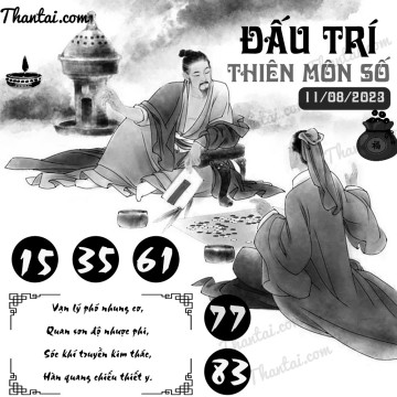 ĐẤU TRÍ THIÊN MÔN SỐ 11/08/2023