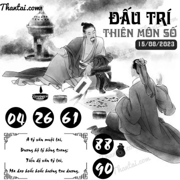 ĐẤU TRÍ THIÊN MÔN SỐ 15/08/2023