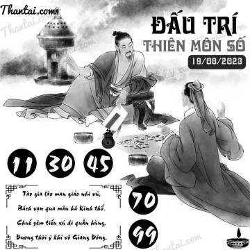 ĐẤU TRÍ THIÊN MÔN SỐ 19/08/2023