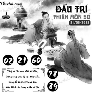 ĐẤU TRÍ THIÊN MÔN SỐ 21/08/2023