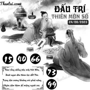 ĐẤU TRÍ THIÊN MÔN SỐ 24/08/2023