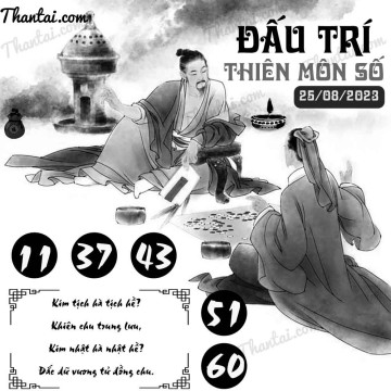 ĐẤU TRÍ THIÊN MÔN SỐ 25/08/2023