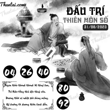 ĐẤU TRÍ THIÊN MÔN SỐ 31/08/2023