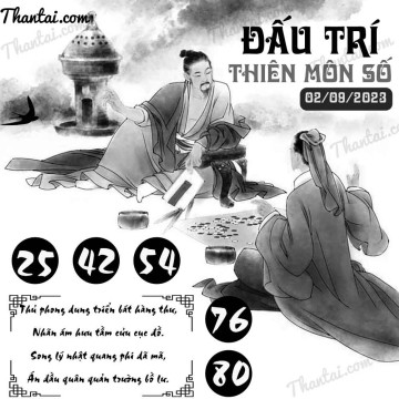 ĐẤU TRÍ THIÊN MÔN SỐ 02/09/2023