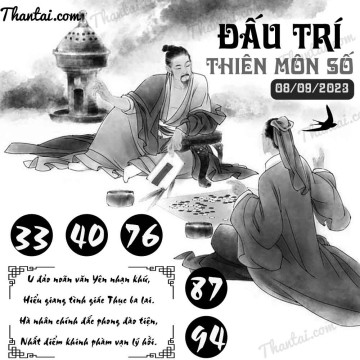 ĐẤU TRÍ THIÊN MÔN SỐ 08/09/2023