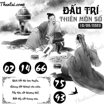 ĐẤU TRÍ THIÊN MÔN SỐ 10/09/2023