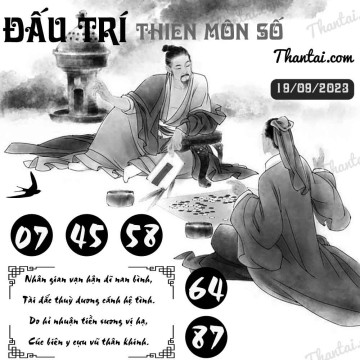 ĐẤU TRÍ THIÊN MÔN SỐ 19/09/2023