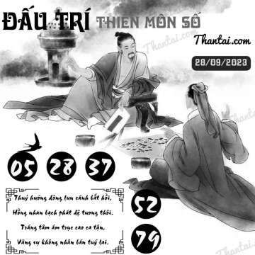 ĐẤU TRÍ THIÊN MÔN SỐ 28/09/2023
