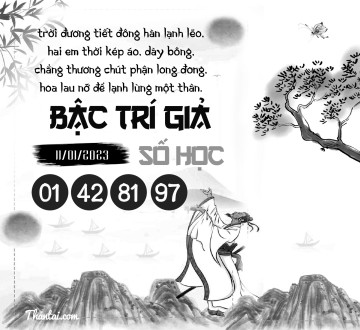 BẬC TRÍ GIẢ SỐ HỌC 11/01/2023