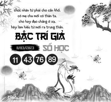 BẬC TRÍ GIẢ SỐ HỌC 11/03/2023