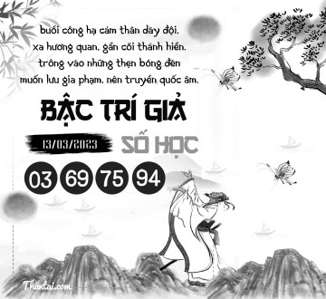 BẬC TRÍ GIẢ SỐ HỌC 13/03/2023