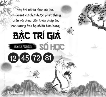 BẬC TRÍ GIẢ SỐ HỌC 16/03/2023