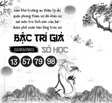 BẬC TRÍ GIẢ SỐ HỌC 22/03/2023