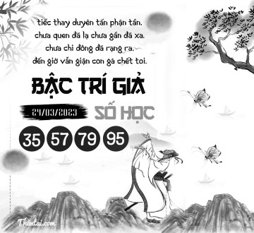 BẬC TRÍ GIẢ SỐ HỌC 24/03/2023