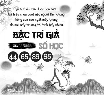 BẬC TRÍ GIẢ SỐ HỌC 26/03/2023