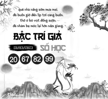 BẬC TRÍ GIẢ SỐ HỌC 28/03/2023