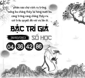 BẬC TRÍ GIẢ SỐ HỌC 30/03/2023