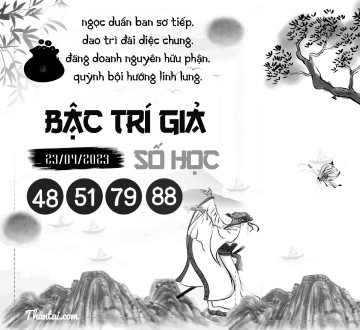 BẬC TRÍ GIẢ SỐ HỌC 23/04/2023