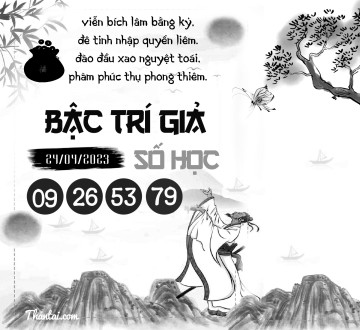 BẬC TRÍ GIẢ SỐ HỌC 24/04/2023