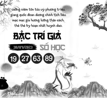 BẬC TRÍ GIẢ SỐ HỌC 30/04/2023