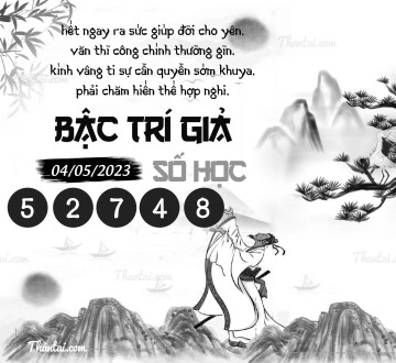 BẬC TRÍ GIẢ SỐ HỌC 04/05/2023