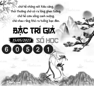 BẬC TRÍ GIẢ SỐ HỌC 15/05/2023