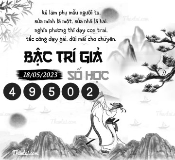 BẬC TRÍ GIẢ SỐ HỌC 18/05/2023