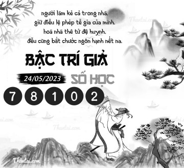 BẬC TRÍ GIẢ SỐ HỌC 24/05/2023