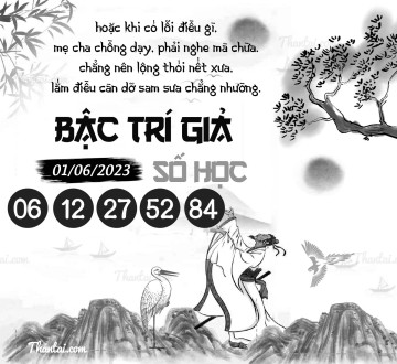 BẬC TRÍ GIẢ SỐ HỌC 01/06/2023