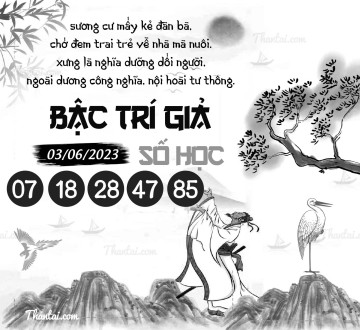 BẬC TRÍ GIẢ SỐ HỌC 03/06/2023