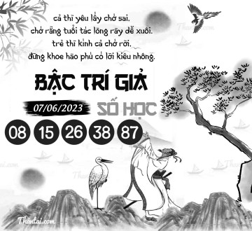 BẬC TRÍ GIẢ SỐ HỌC 07/06/2023