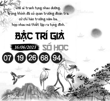 BẬC TRÍ GIẢ SỐ HỌC 16/06/2023