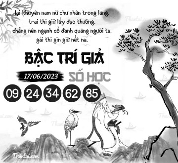 BẬC TRÍ GIẢ SỐ HỌC 17/06/2023