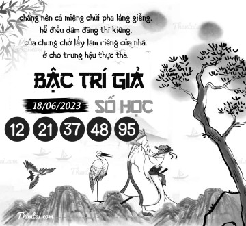 BẬC TRÍ GIẢ SỐ HỌC 18/06/2023