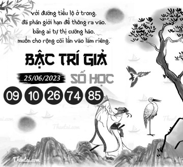 BẬC TRÍ GIẢ SỐ HỌC 25/06/2023