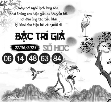 BẬC TRÍ GIẢ SỐ HỌC 27/06/2023