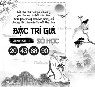 BẬC TRÍ GIẢ SỐ HỌC 20/07/2023