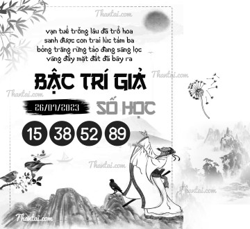 BẬC TRÍ GIẢ SỐ HỌC 26/07/2023