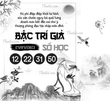 BẬC TRÍ GIẢ SỐ HỌC 27/07/2023