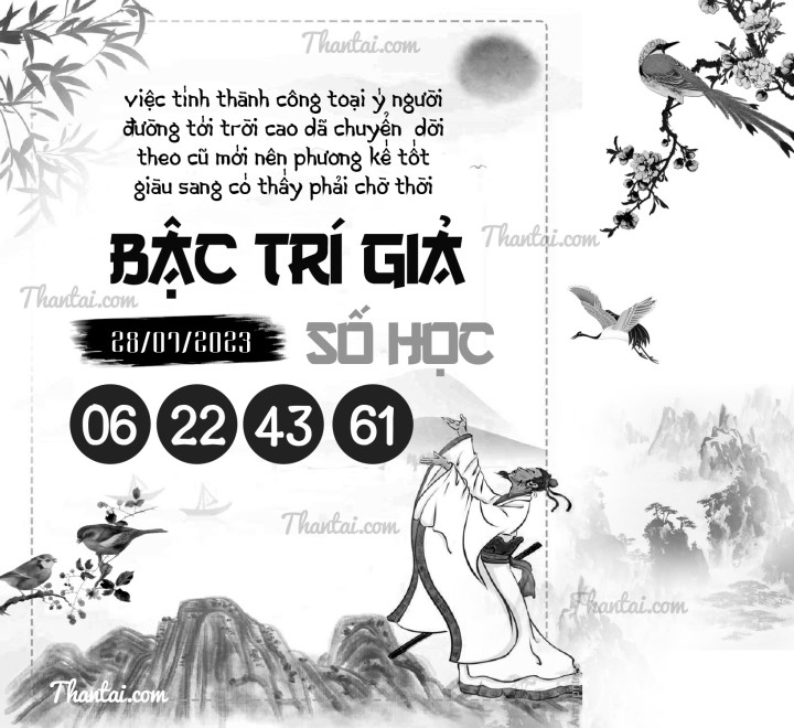 BẬC TRÍ GIẢ SỐ HỌC 13/07/2023
