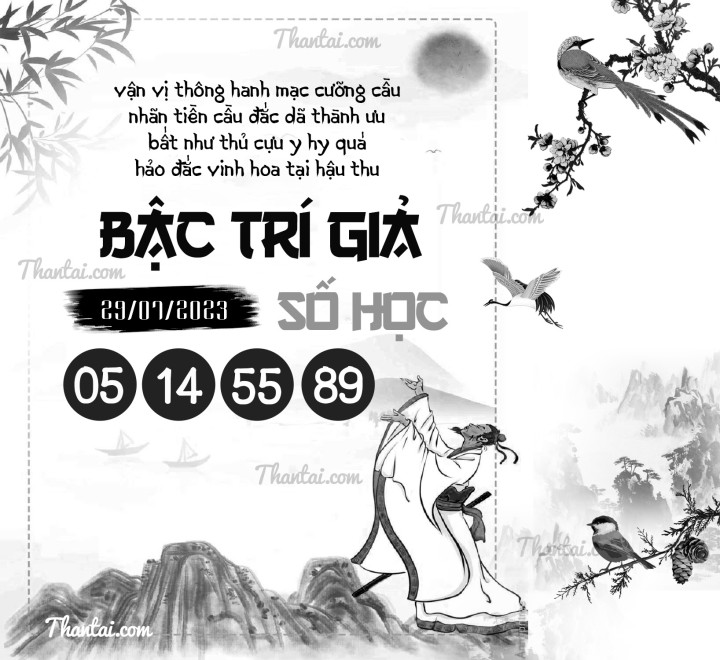 BẬC TRÍ GIẢ SỐ HỌC 14/07/2023