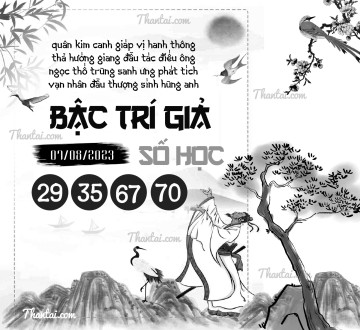 BẬC TRÍ GIẢ SỐ HỌC 07/08/2023