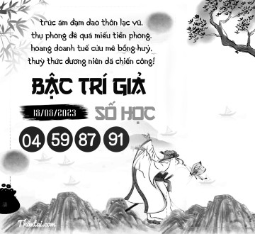 BẬC TRÍ GIẢ SỐ HỌC 18/08/2023