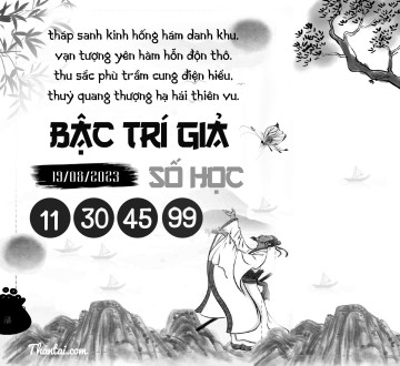 BẬC TRÍ GIẢ SỐ HỌC 19/08/2023