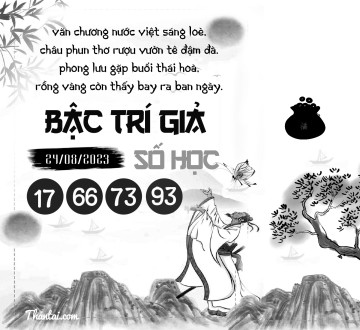 BẬC TRÍ GIẢ SỐ HỌC 24/08/2023