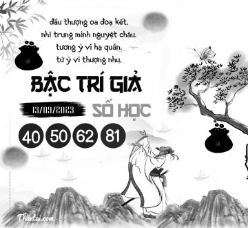 BẬC TRÍ GIẢ SỐ HỌC 13/09/2023