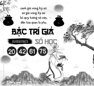 BẬC TRÍ GIẢ SỐ HỌC 15/09/2023