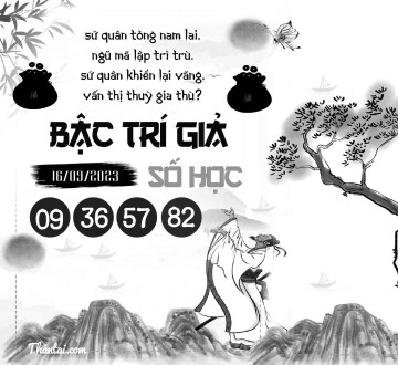 BẬC TRÍ GIẢ SỐ HỌC 16/09/2023