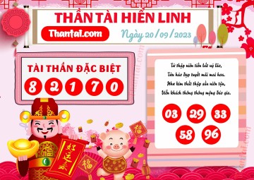 THẦN TÀI HIỂN LINH 20/09/2023