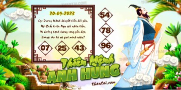 THIÊN MỆNH ANH HÙNG 20/09/2023